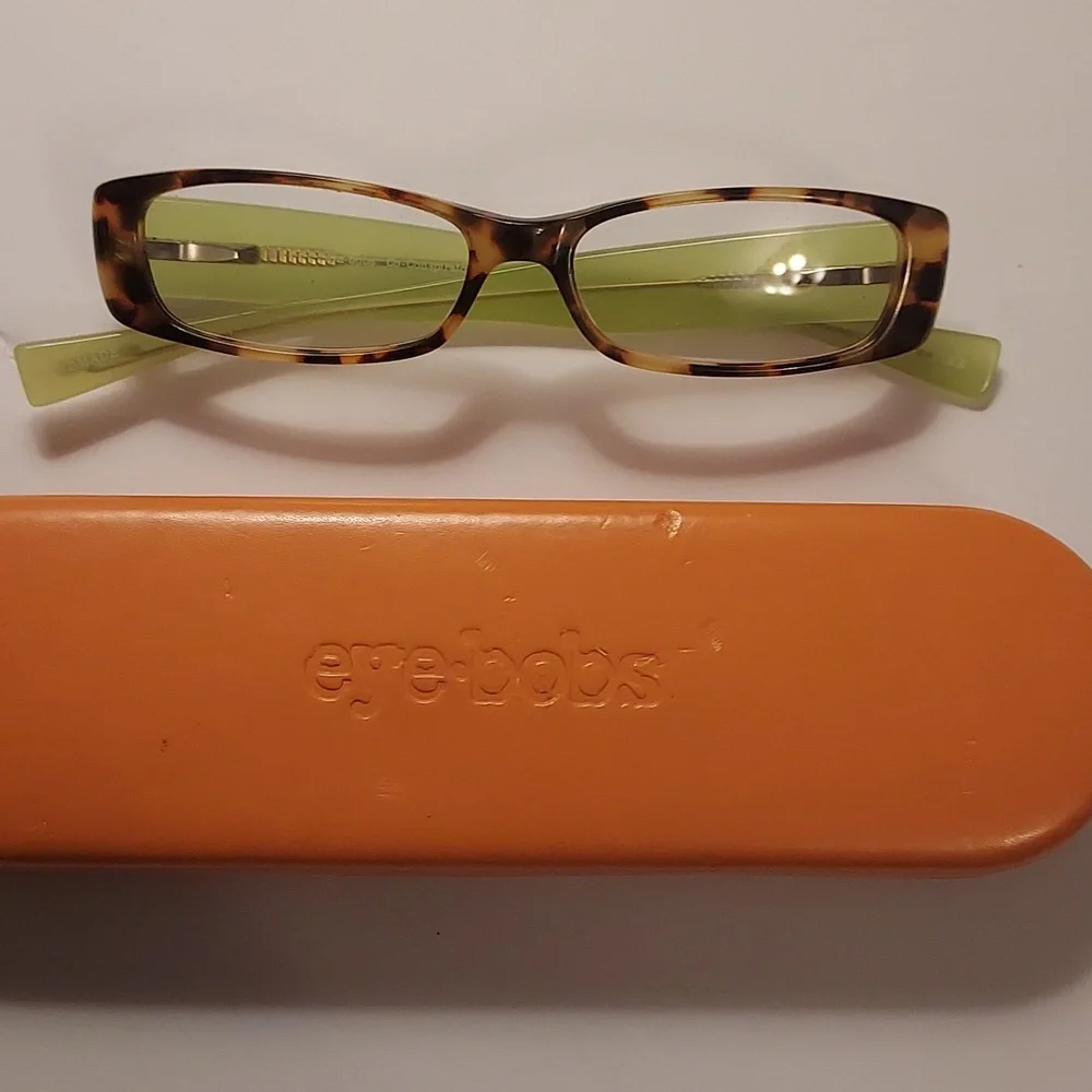 Eyebobs Reading Glasses Tortoiseshell And Green Co-Conspirator Readers